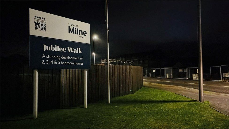 A Stewart Milne Homes site at the firm's Jubilee Walk development