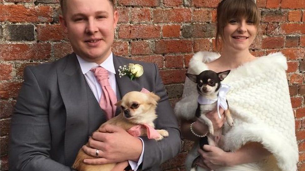 Emily Vickery and Sam Myford were walking their two Chihuahuas when the attack took place