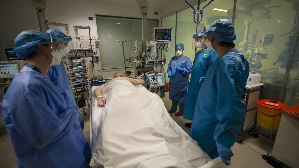 Covid19 hospital porter's photos capture life on the frontline BBC News