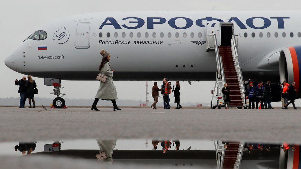 Aeroflot plane at Moscow