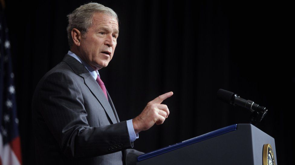 George Bush speaks on Iraq in Washington