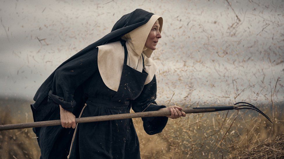 Cate Blanchett in character as Sister Eileen
