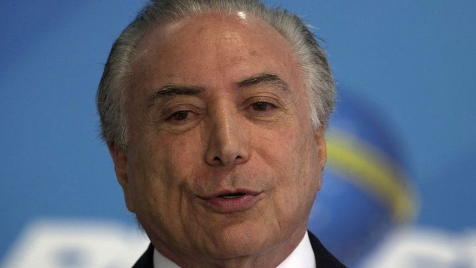 Brazilian President Michel Temer. Photo: 17 October 2017