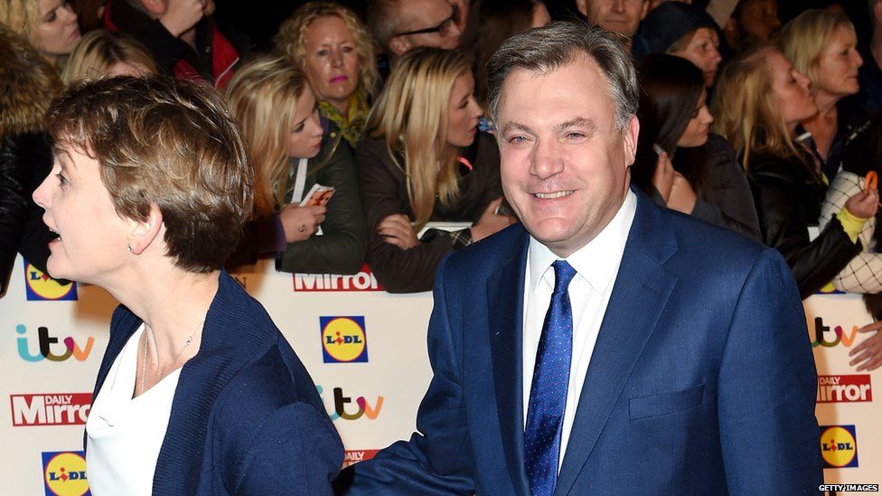 Yvette Cooper on a night out with husband and former shadow chancellor Ed Balls