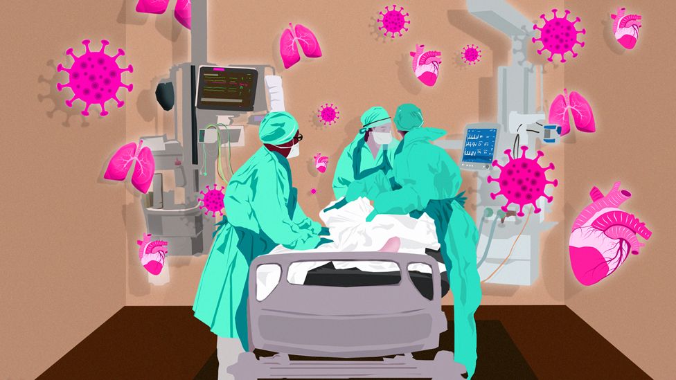 Illustration: hospital bed