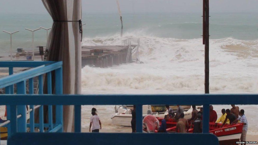 hurricane fred hits Cape Verde