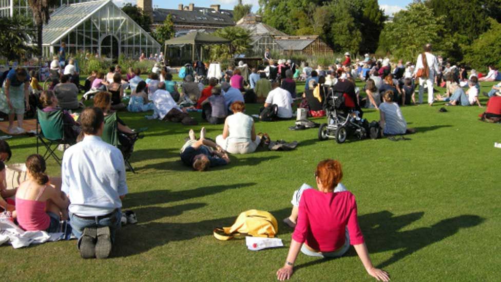 Summer nights, Cambridge University Botanic Garden