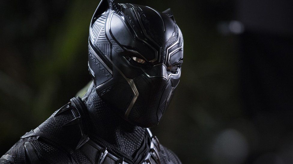 Black Panther masked in movie still