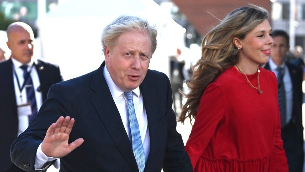 Boris Johnson and his wife