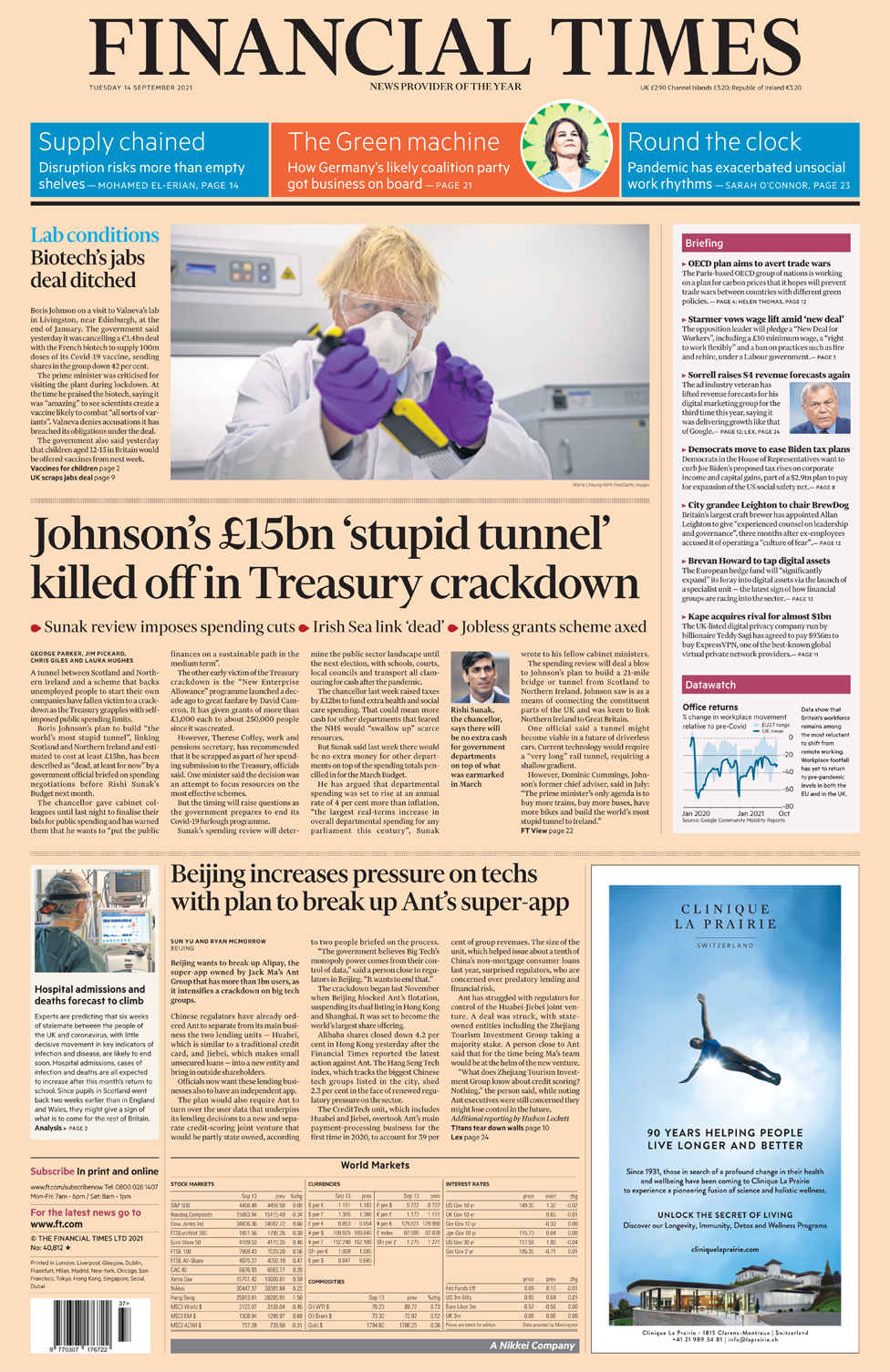Financial Times front page
