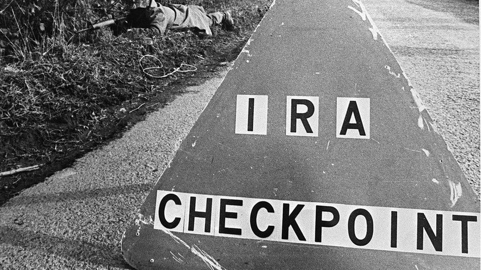 IRA checkpoint in Crossmaglen