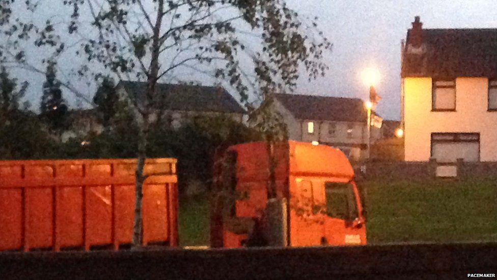 Council investigates dumping of tyres at a Dundonald bonfire site BBC