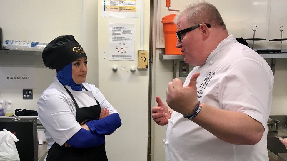 Chefs Zainab Nezami and Paul Askew