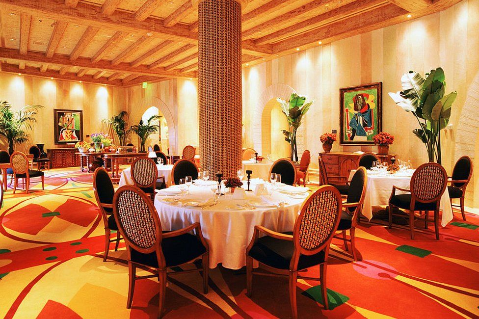 The Bellagio hotel's fine dining restaurant, Picasso, in Las Vegas