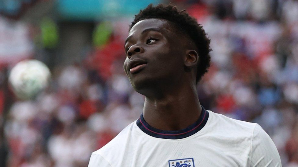 England v Germany - Wembley Stadium, London, Britain - June 29, 2021 England's Bukayo Saka