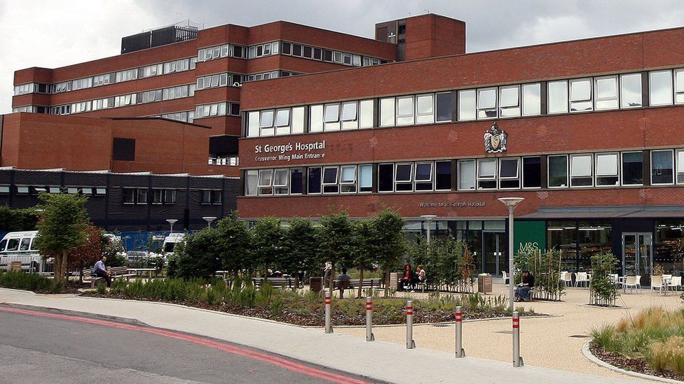 A general view of St George's Hospital in Tooting