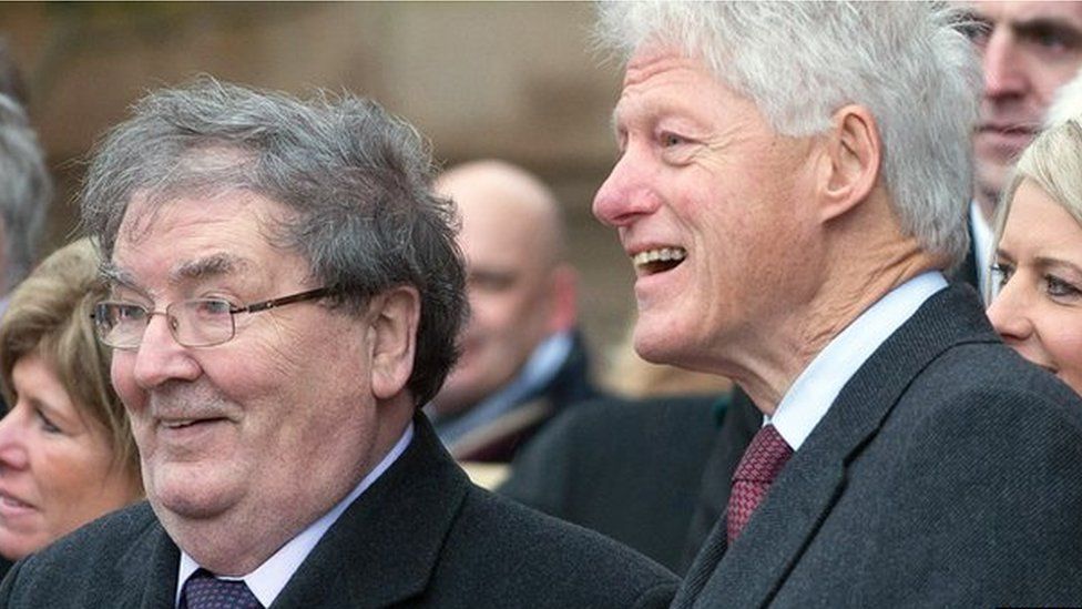 John Hume and Bill Clinton