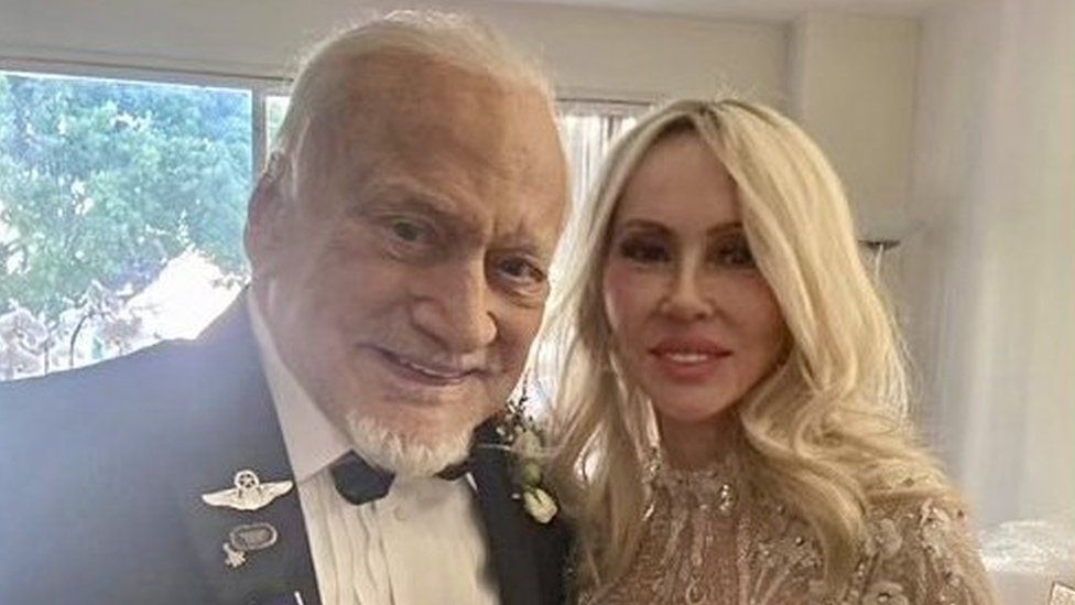 Buzz Aldrin and new wife Dr. Anca Faur