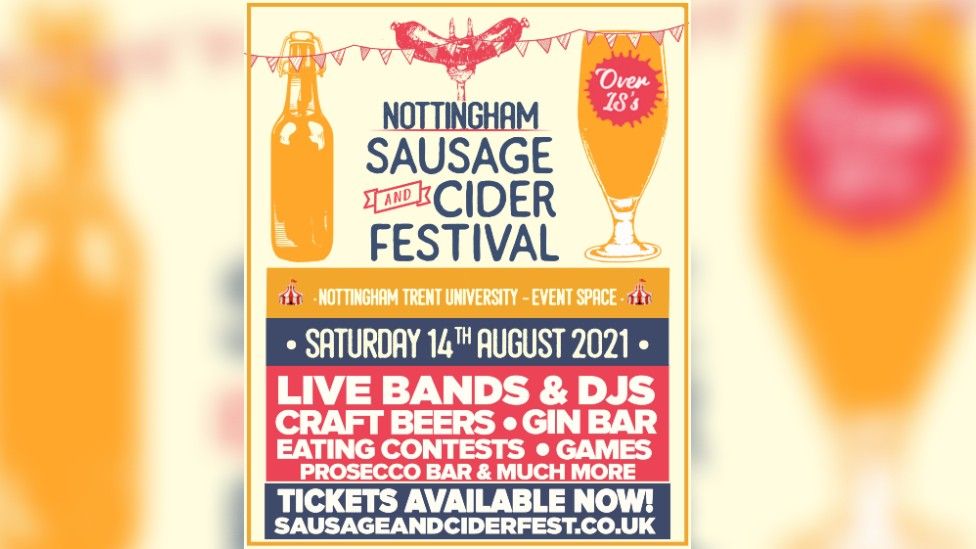 Complaints about Nottingham sausage and cider festival - BBC News