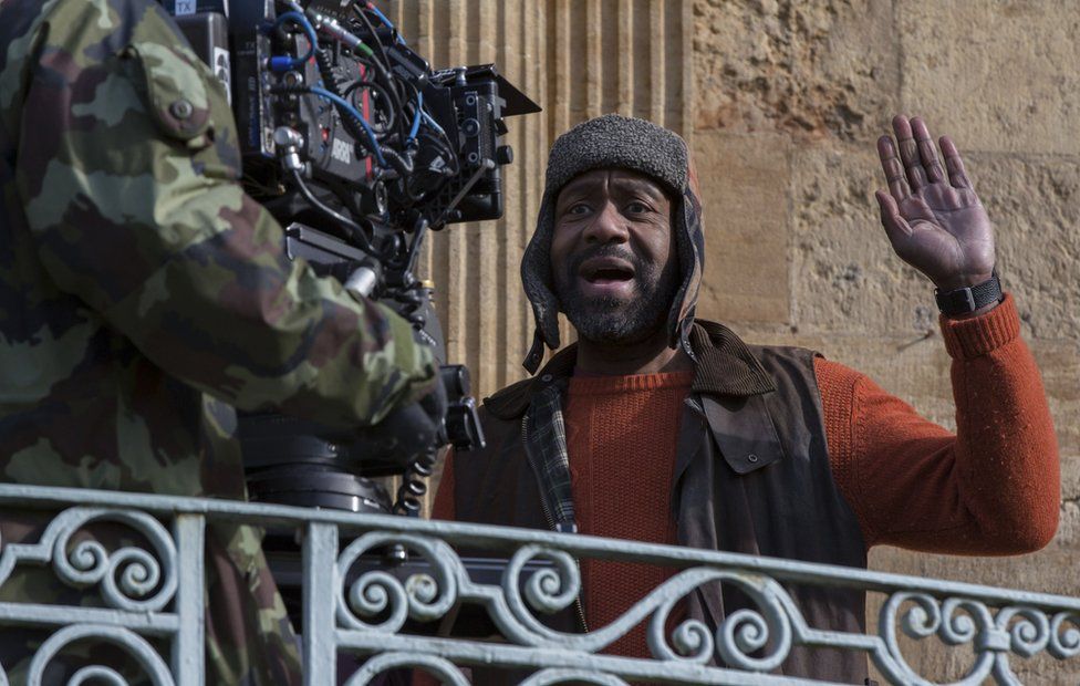 Lenny Henry filming The Syndicate