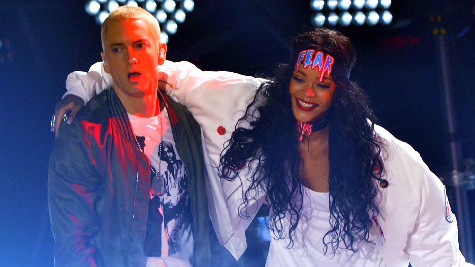 Eminem uses song to say sorry to Rihanna for backing Chris Brown