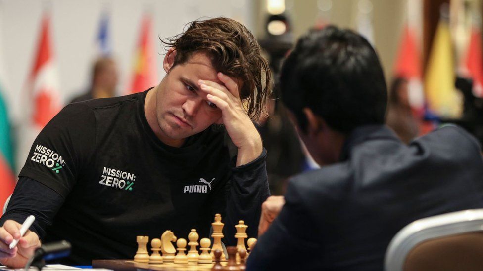 Chess world rattled by cheating allegations after 19-year-old beats one of  world's top players
