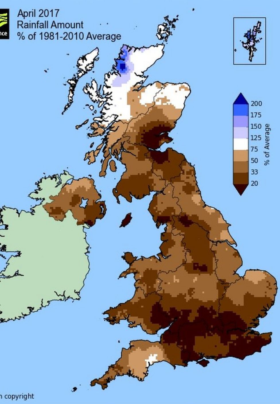Edinburgh driest place in UK in April BBC News