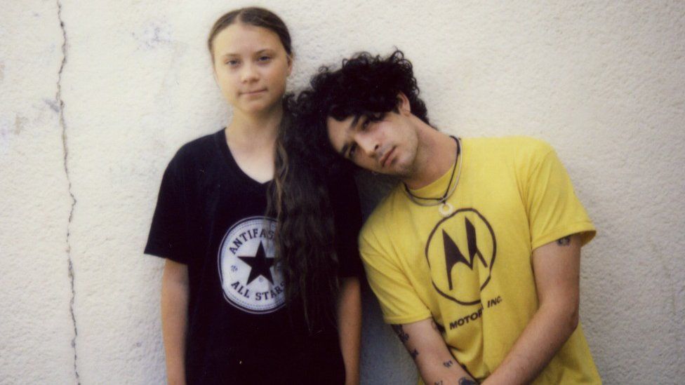 Greta Thunberg and Matt Healy