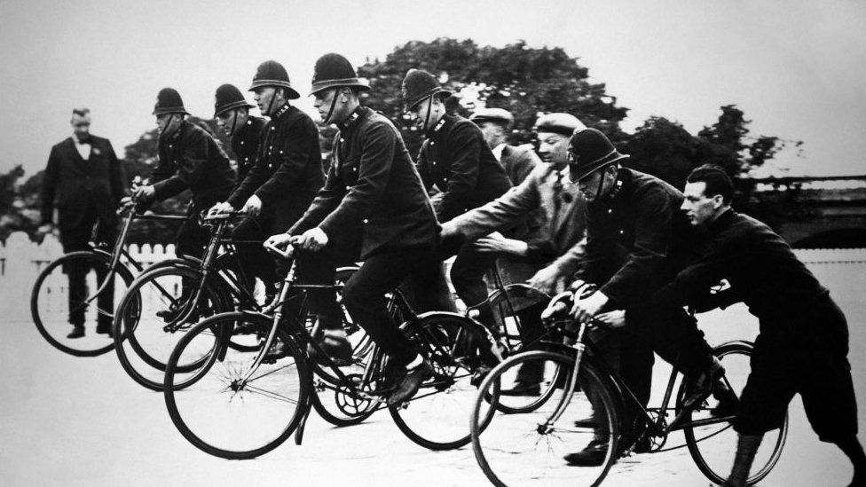 Police on bikes c 1930