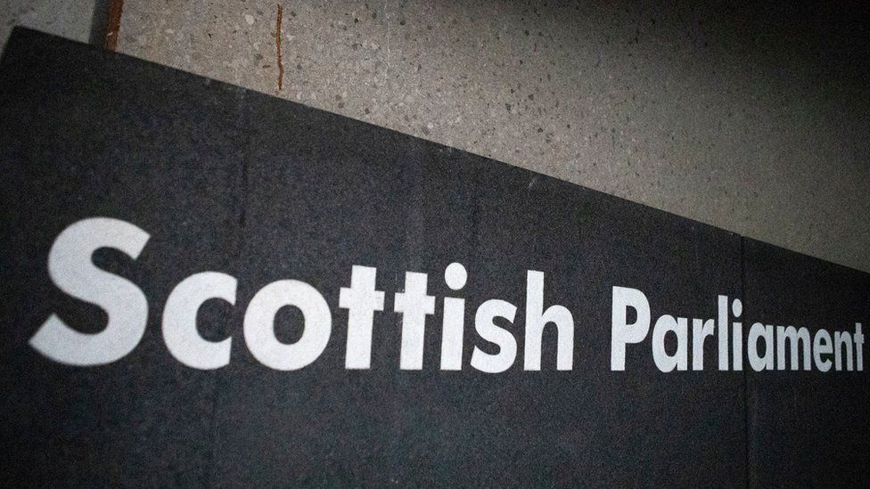 Scottish Parliament sign