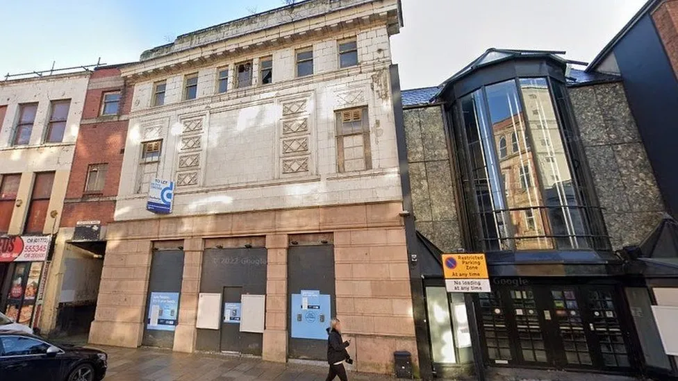 The frontage on Church Street, pictured prior to the fire in May 2022 (image: Google)