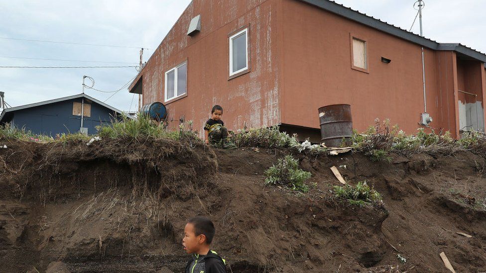 Permafrost thaw in Kivalina, Alaska is threatening villages and homes