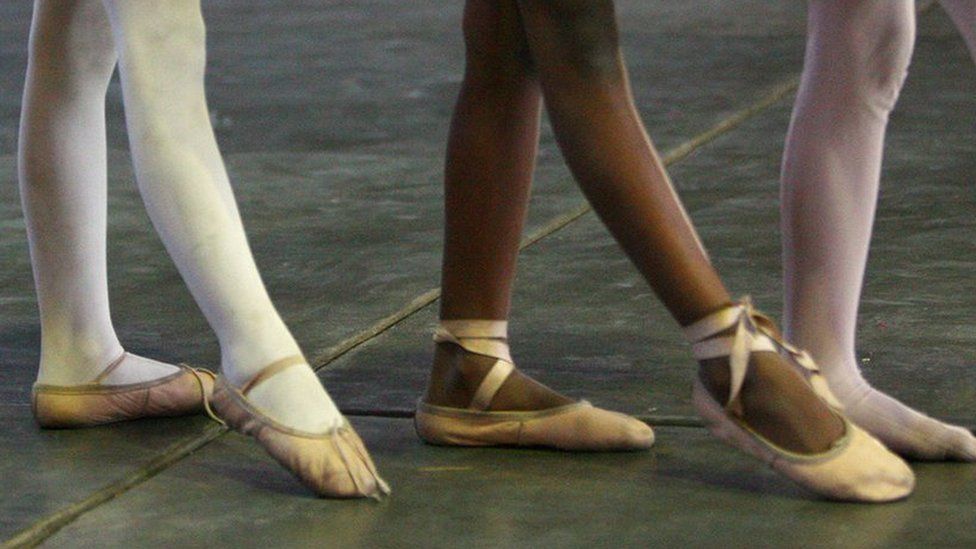 Ballet dancers in a studio