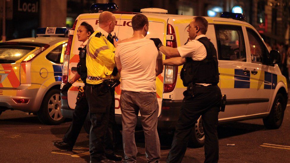 Police arrest a man after an incident in Cardiff