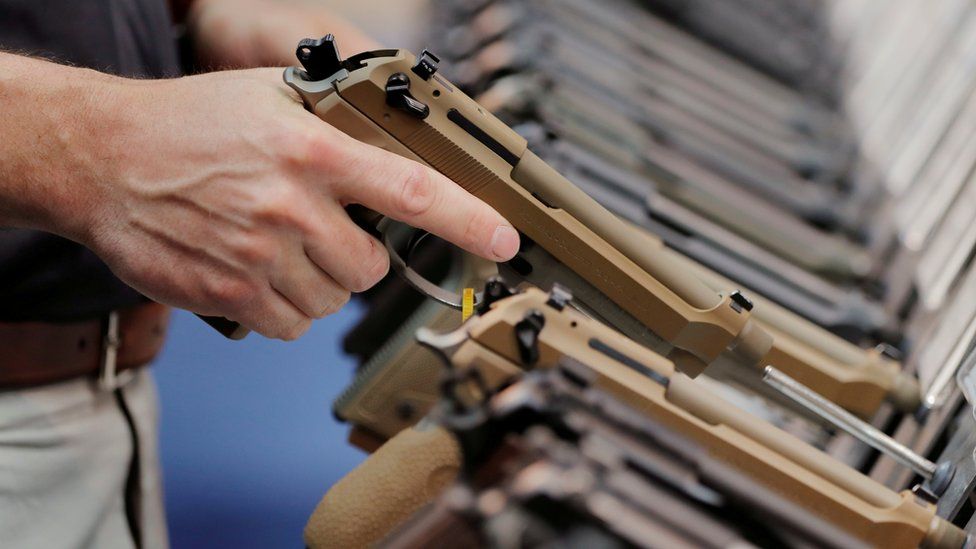 File photo of man holding a handgun