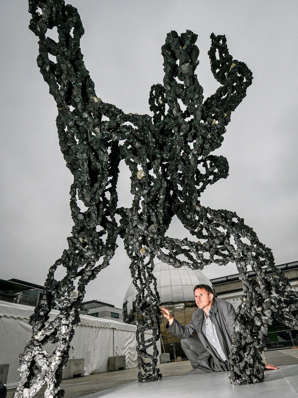 Luke Jerram's 'Inhale' diesel pollution sculpture