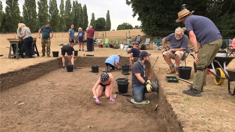 Archaeological excavation at Caistor St Edmund, Norwich