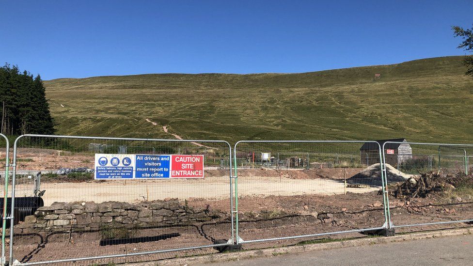 A car park is being created to ease problems near Pen Y Fan