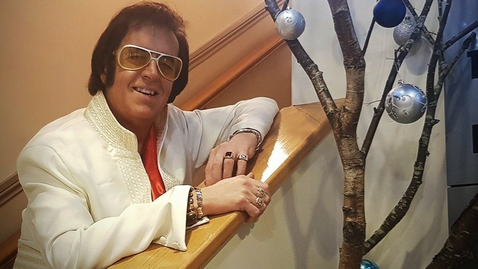 Wynne Roberts dressed as Elvis