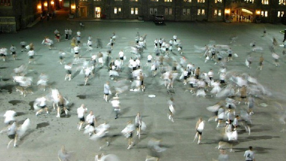 Pillow fight at West Point (2008)