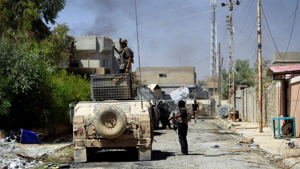 Iraqi counter terrorism troops in Tal Afar