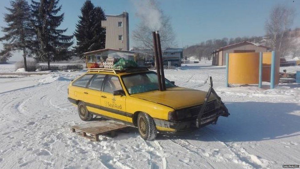 Car turned into a sauna