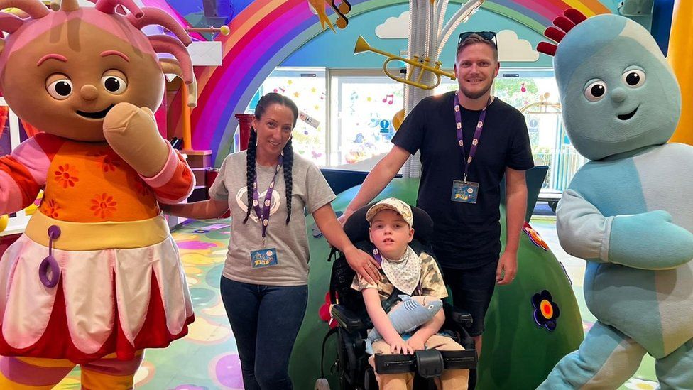 (L-r) Sophie, Karson and Callum enjoying a day out