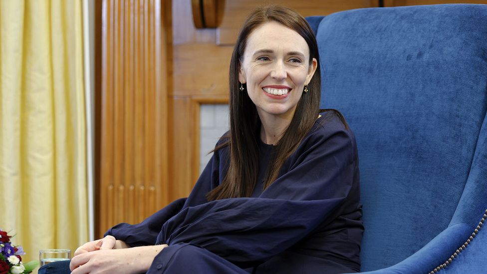 Jacinda Ardern during November's meeting with WTO head Okonjo-Iweala