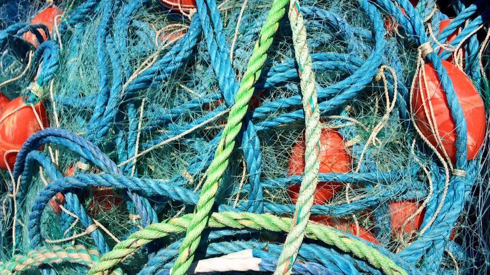 Fishing ropes and nets