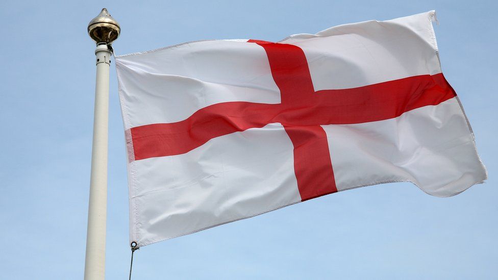 The English flag features cross of St George