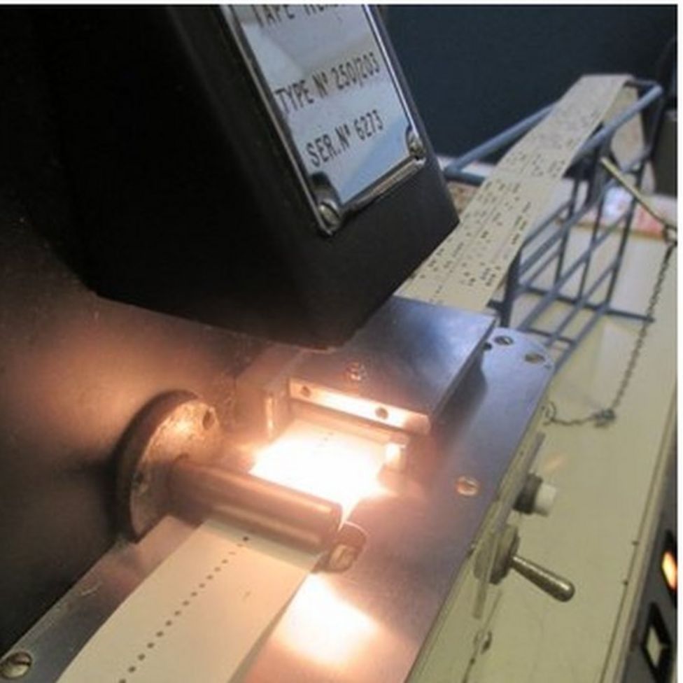 Coding on tape - computer science A-level 1970s style - BBC News