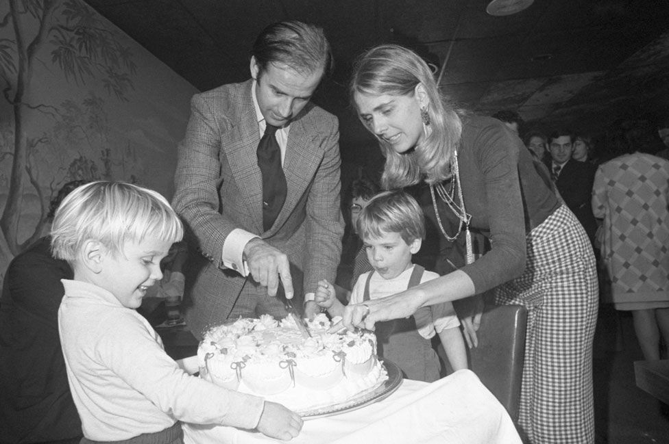 Biden with first wife Neilia and son Hunter in 1972