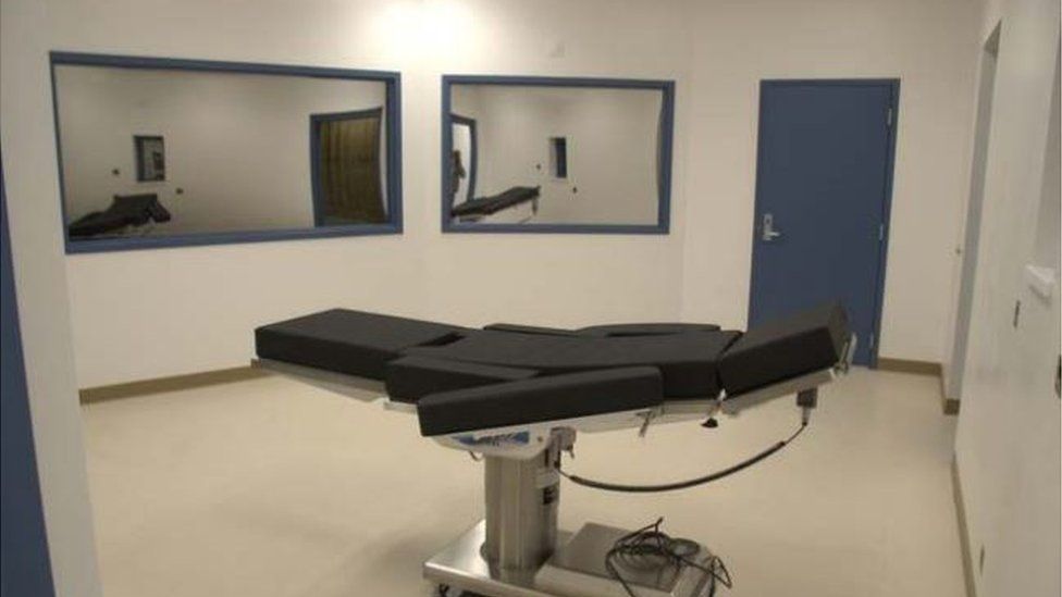 Photo of Nevada execution chamber