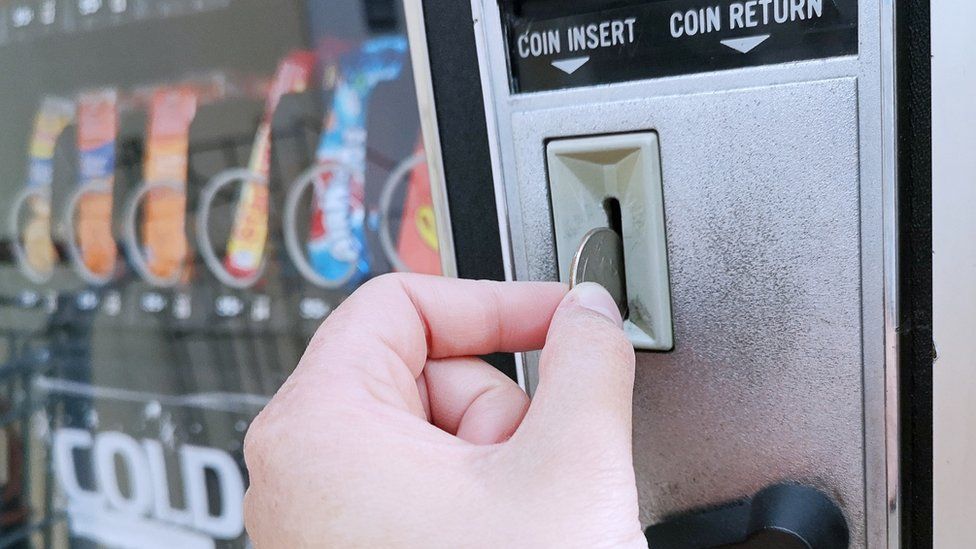 Coronavirus Vending Machine Mum S Perfect Money Lesson Bbc News - roblox vending machine how to